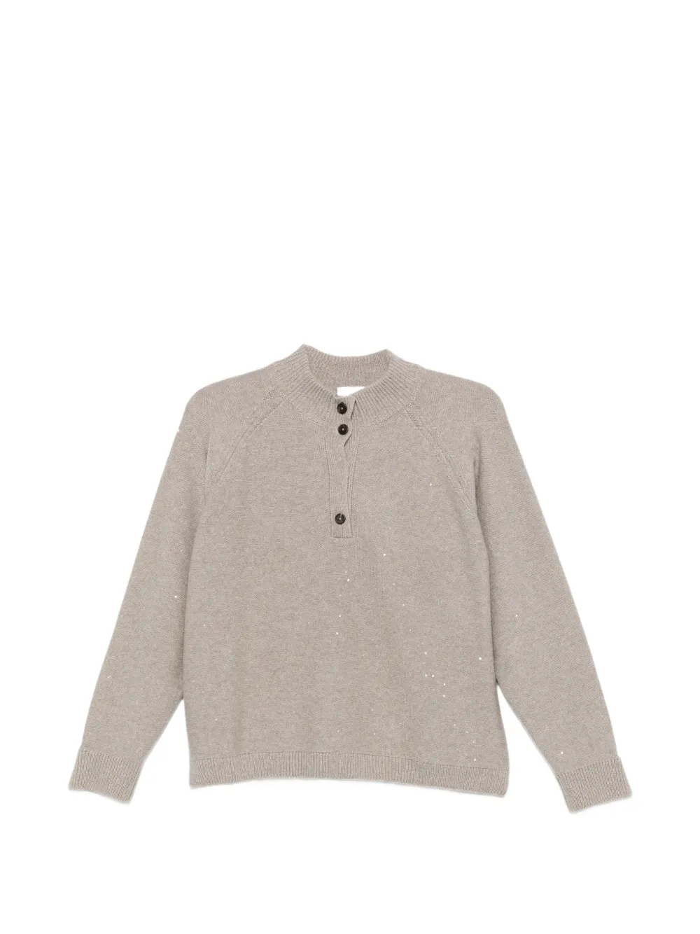 PANICALE sequin-embellished button-fastening sweater