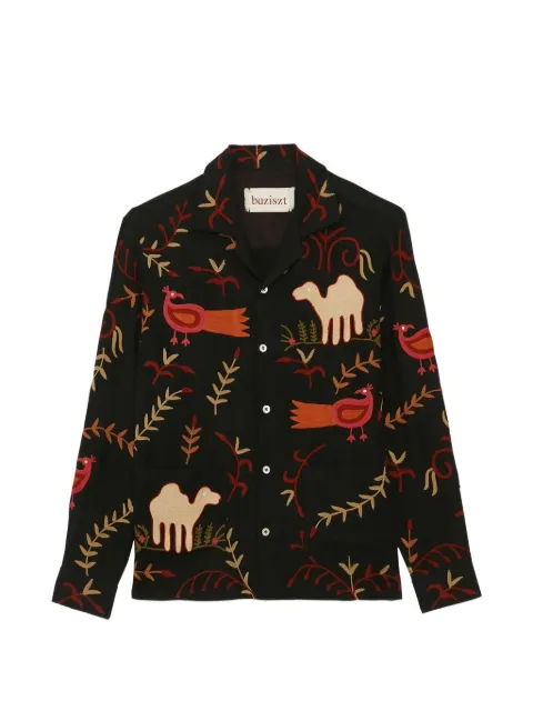 Baziszt Kati embroidered long-sleeved shirt