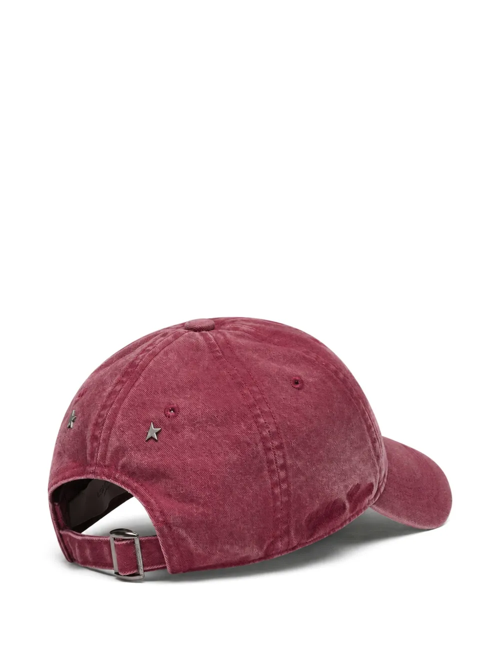 Golden Goose Bordeauxrode honkbalpet met geborduurde ster Rood