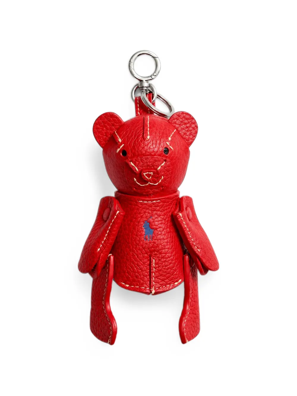 Polo Ralph Lauren Polo Bear leather bag charm Rood