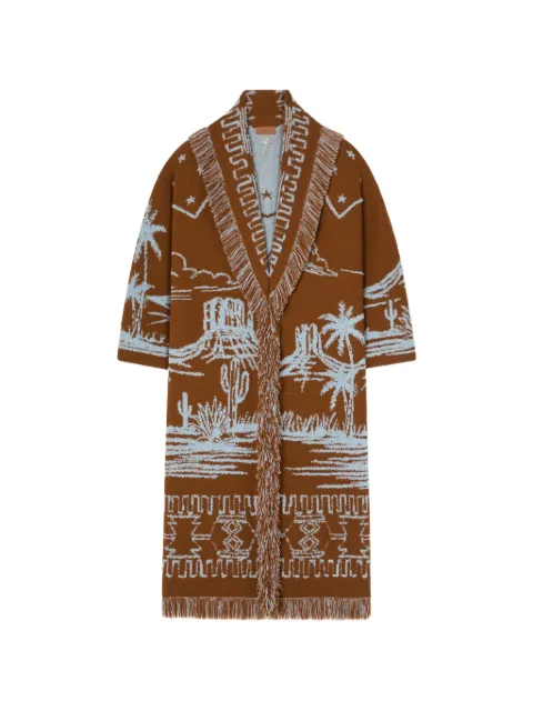 Alanui Canyon Spirit fringed single-breasted coat