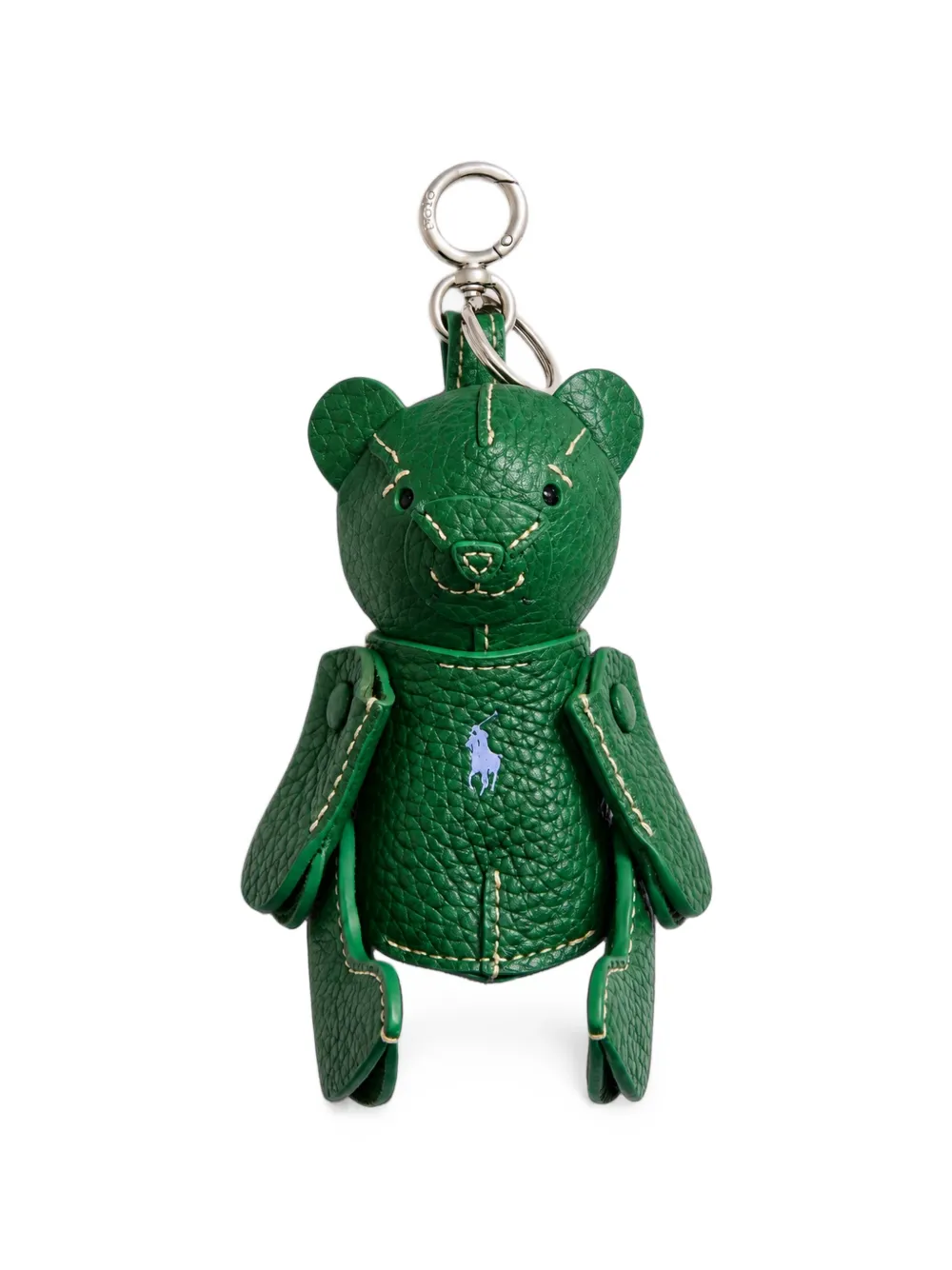 Polo Ralph Lauren Polo Bear leather bag charm Groen