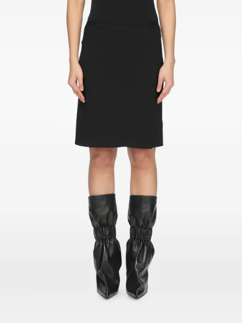 Rick Owens minifalda de corte al bies con cintura de canalé