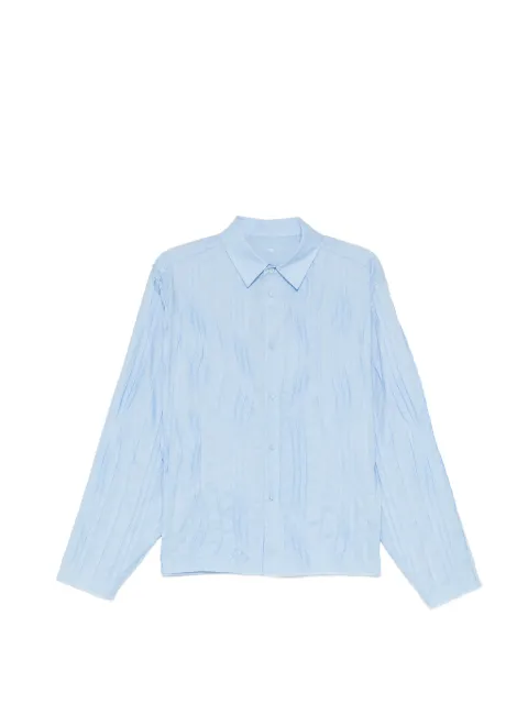 Ader Error pleated jacquard shirt