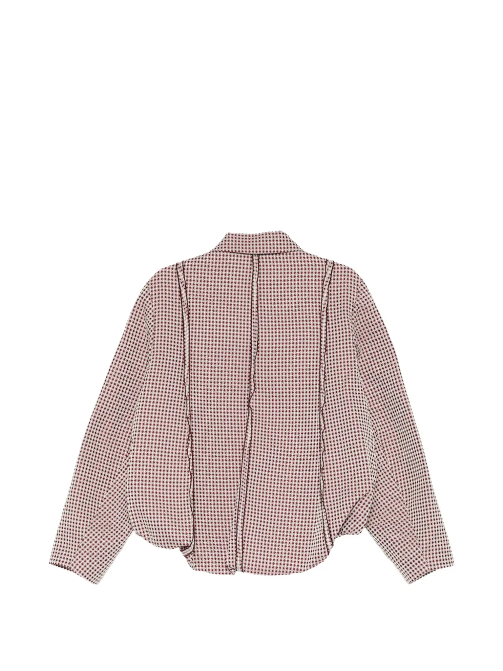 Ader Error Check-pattern Zip-up Jacket In Pink