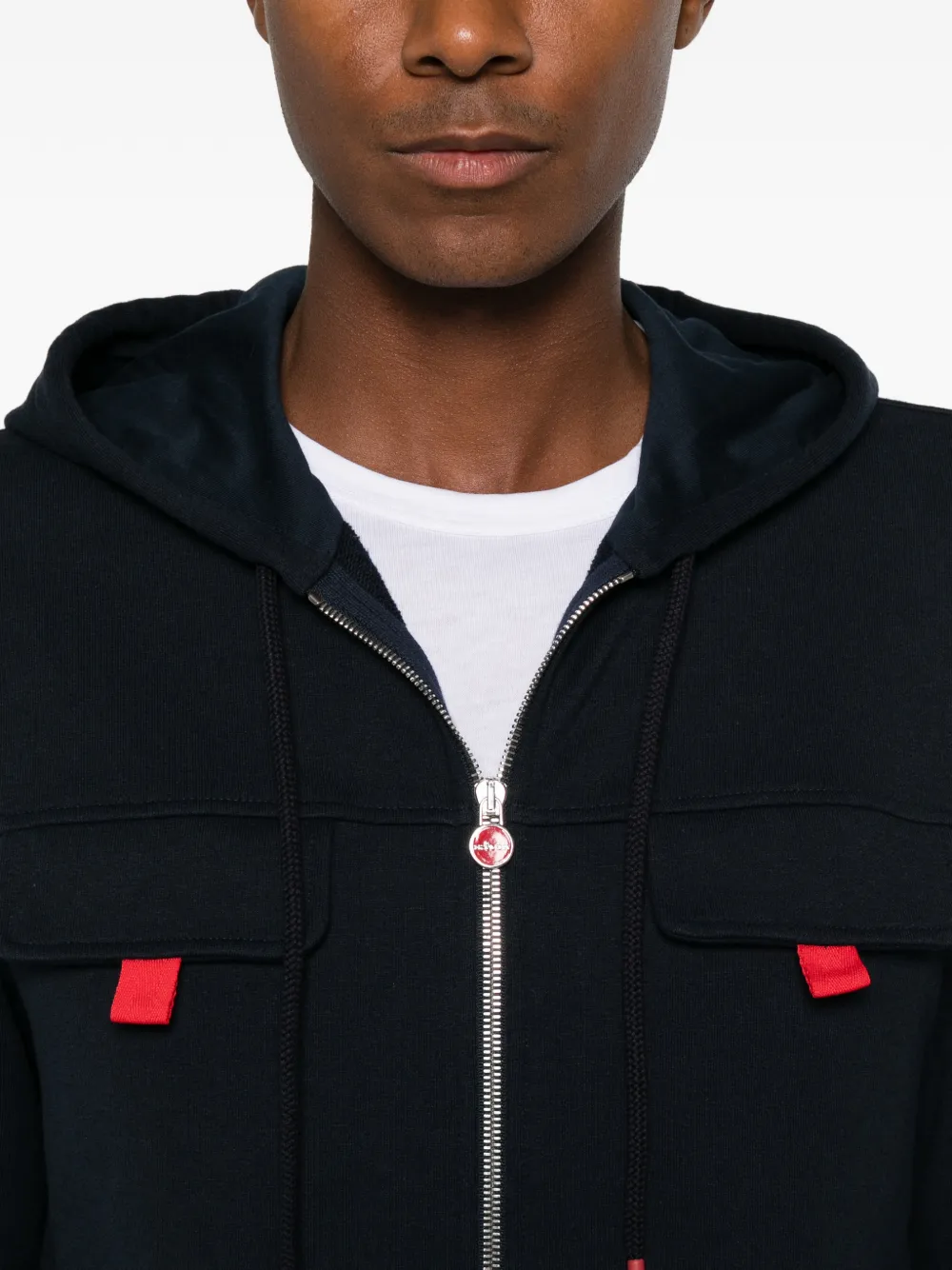 Kiton Jumpsuit met rits Blauw