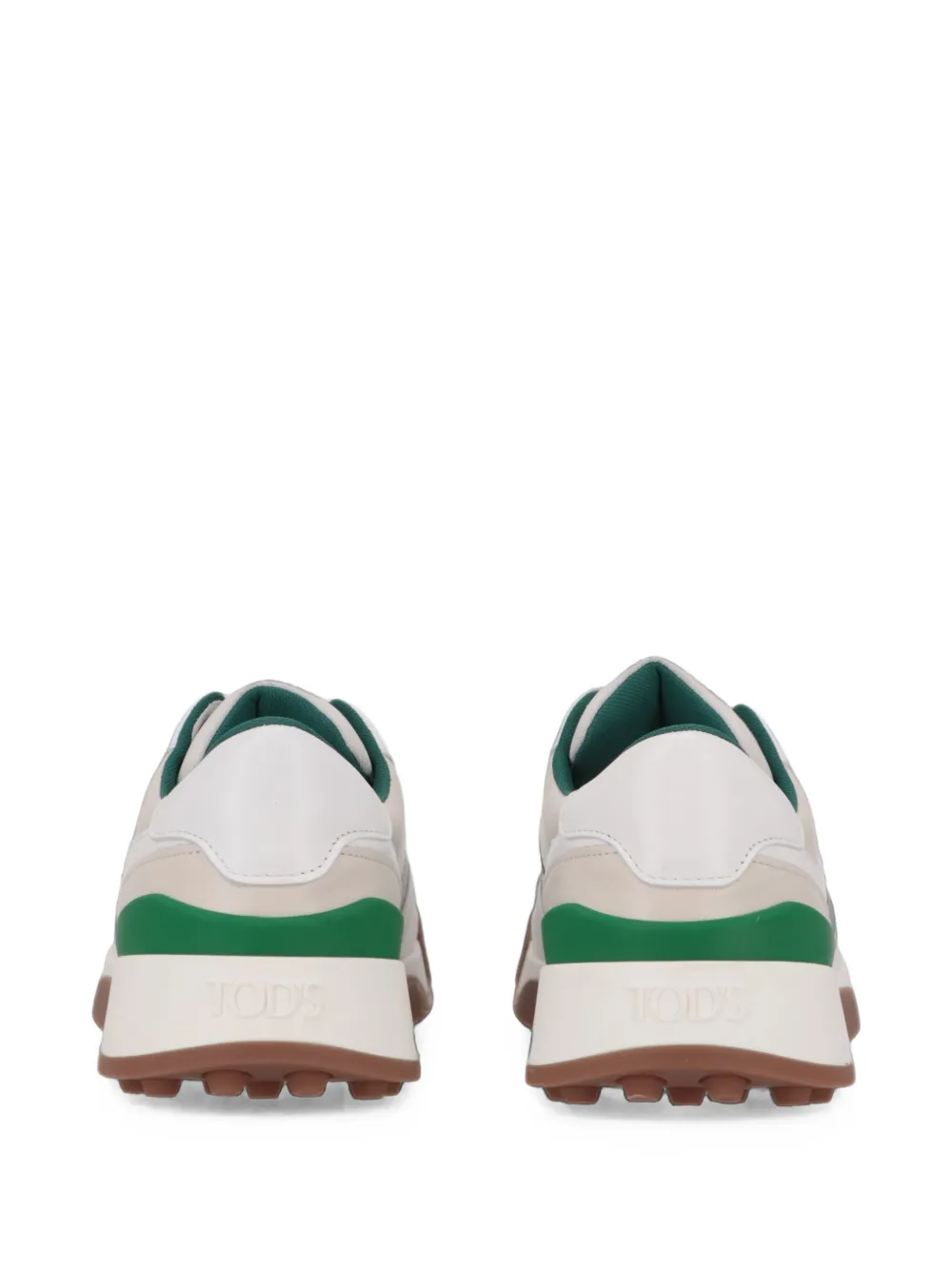 Tod's colour-block panelled sneakers Beige