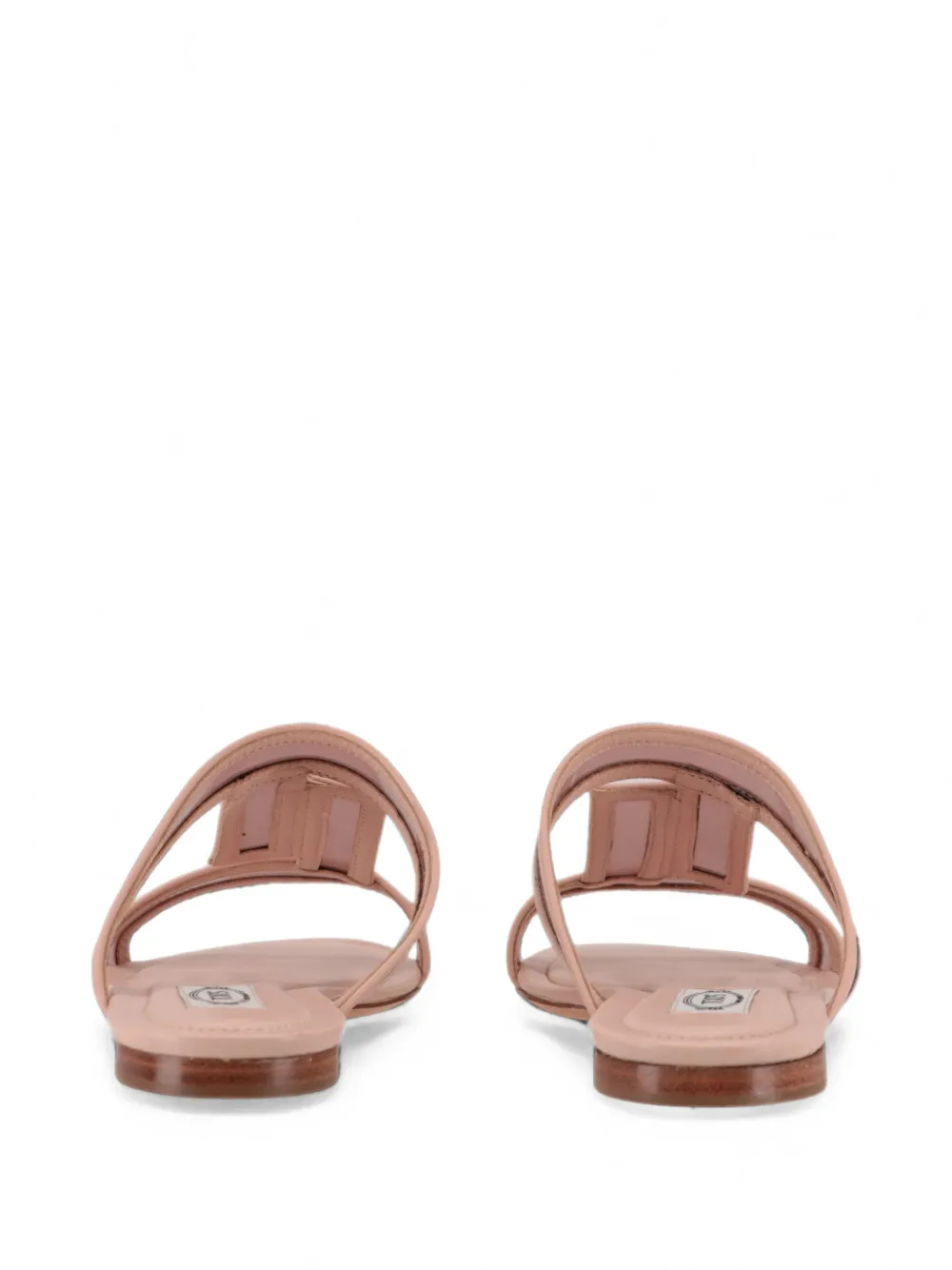 Tod's T Timeless transparent-panel sandals Roze