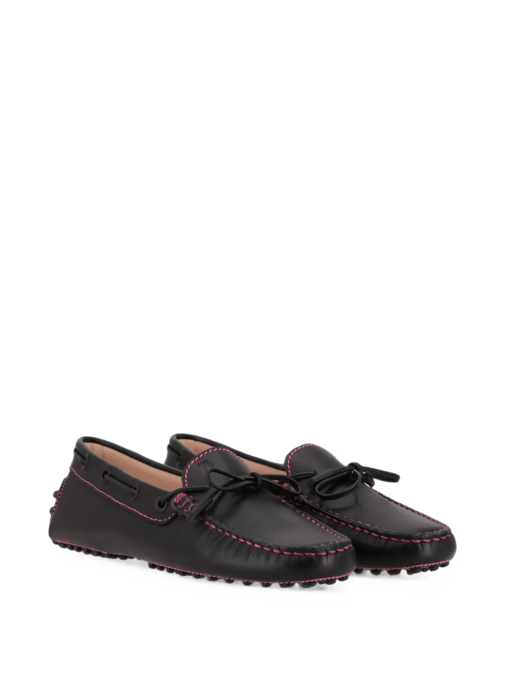 Tod's Gommino loafers met contrasterend stiksel Zwart