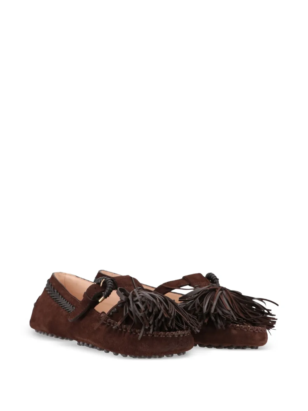 Tod's Gommino-sole fringe-detail loafers Bruin
