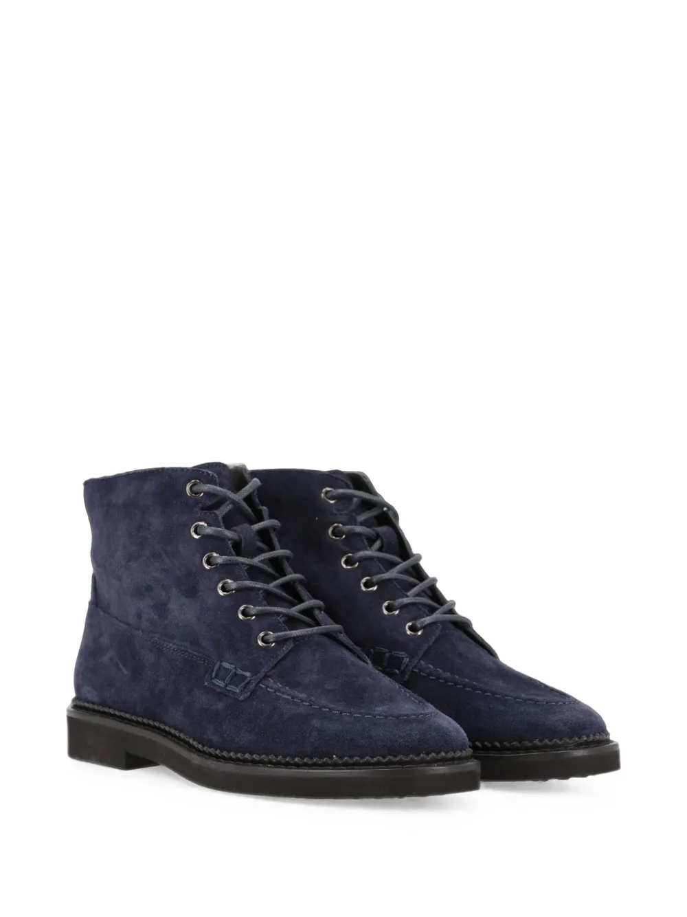 Tod's lace-up suede ankle boots Blauw