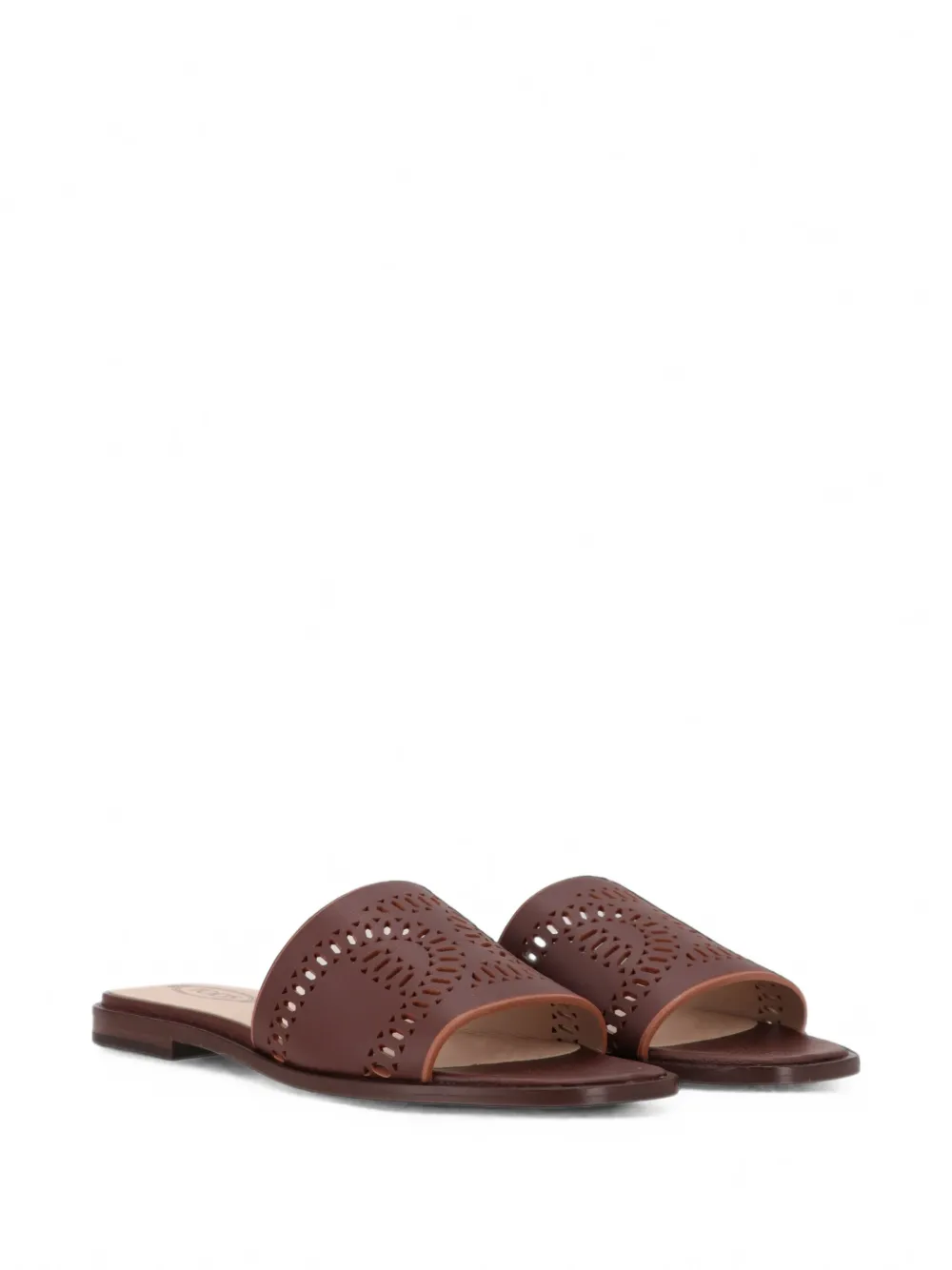 Tod's perforated leather sandals Bruin