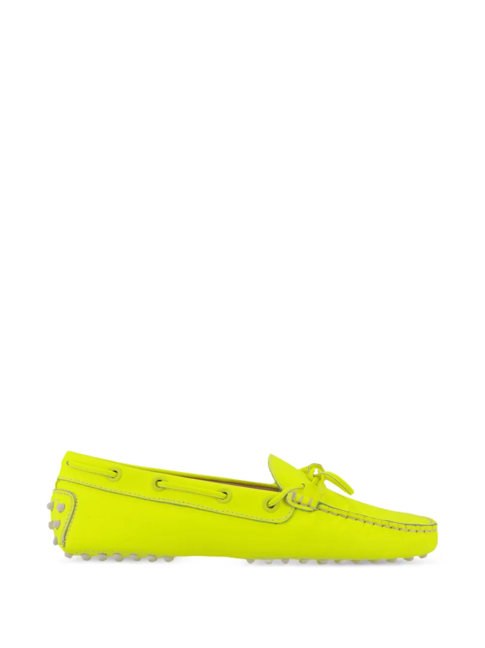 Tod's Gommino Bow-detail Loafers In Green