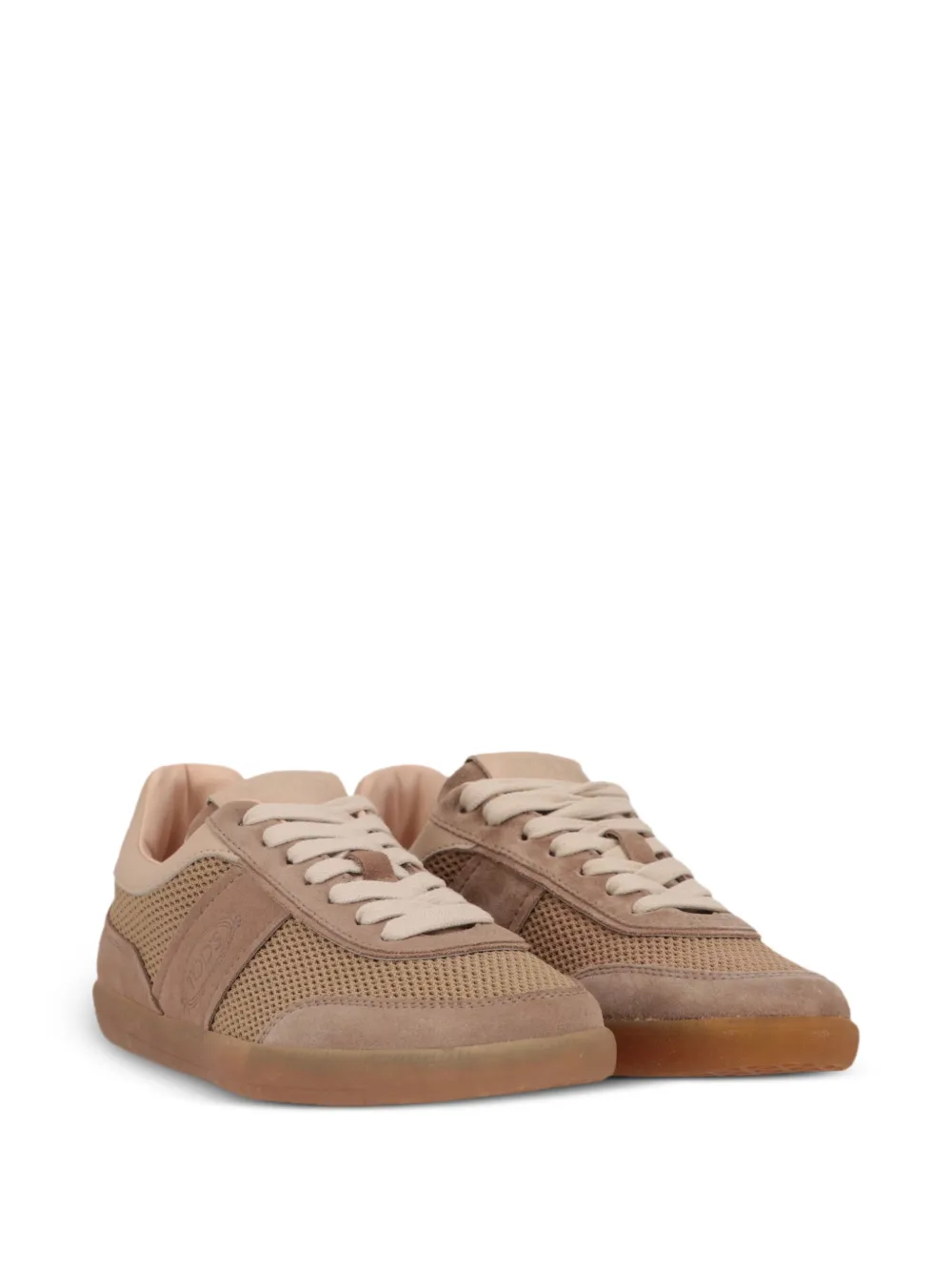 Tod's mesh-panelled suede sneakers Bruin