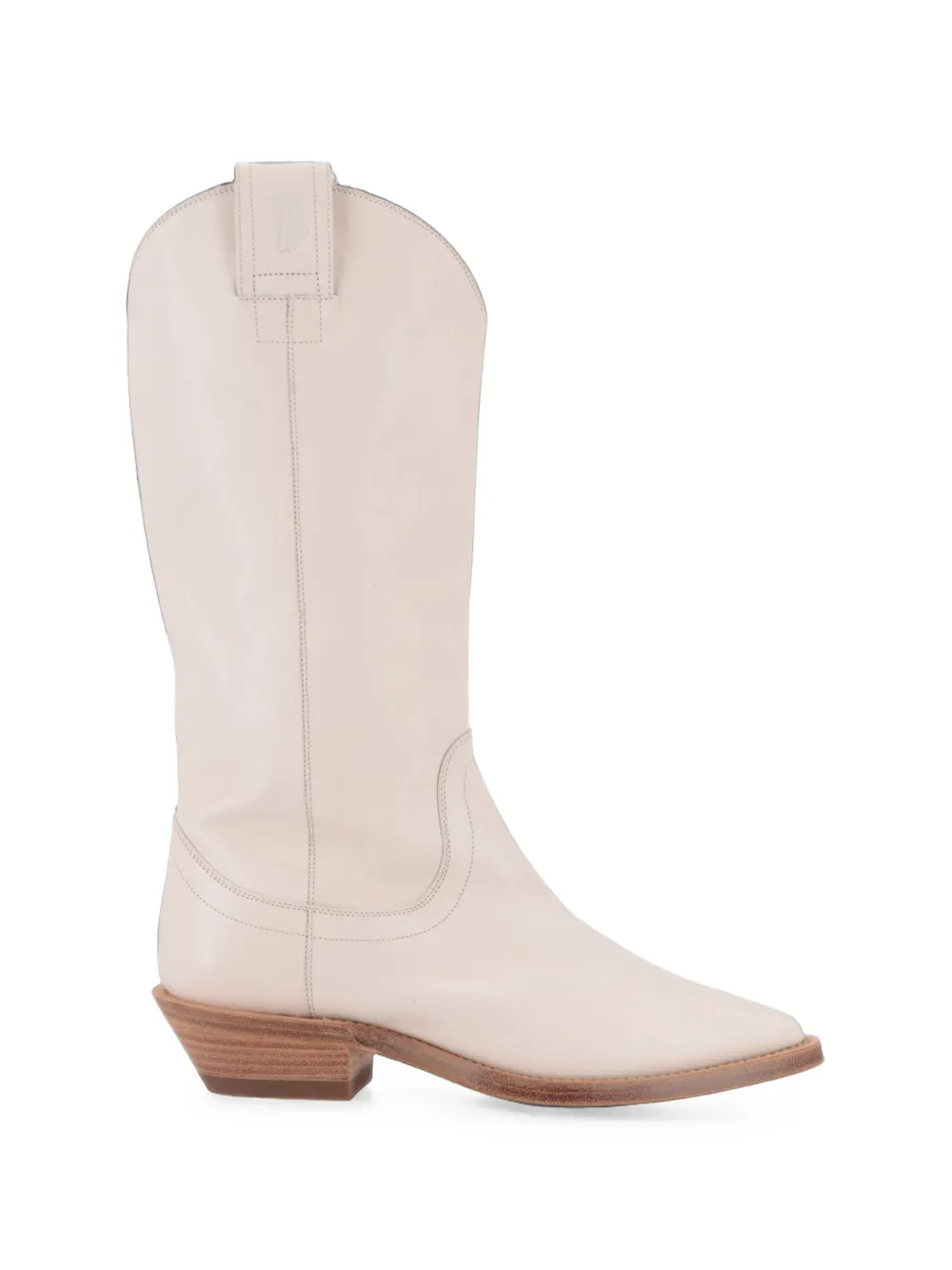 Tod's Pointed-toe Cowboy Boots In Neutrals