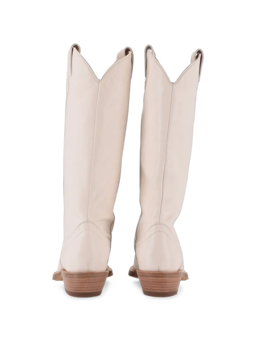 Tod's pointed-toe cowboy boots Beige