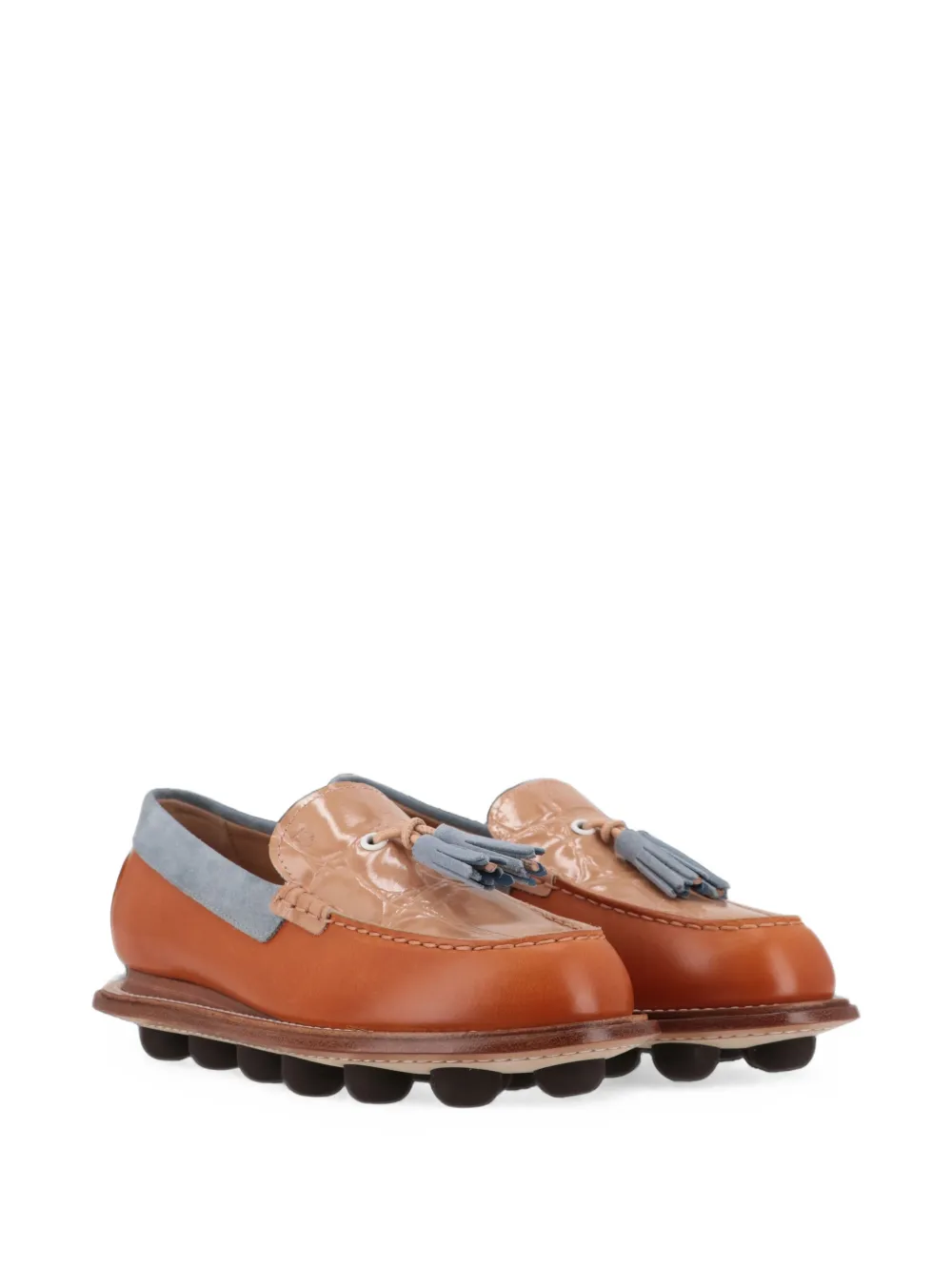 Tod's x Hender Scheme Gommino tassel loafers Bruin