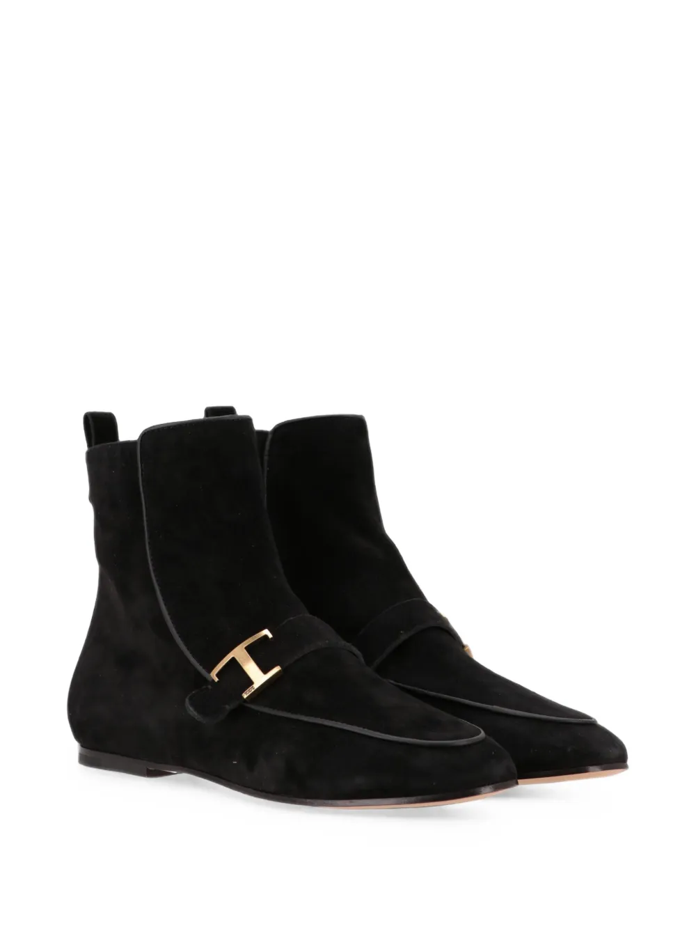 Tod's T Timeless suede boots Zwart