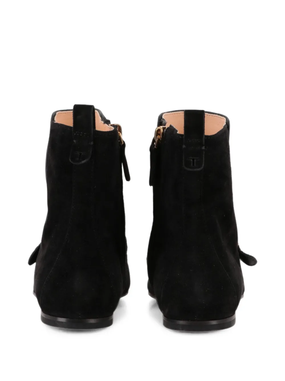 Tod's T Timeless suede boots Zwart