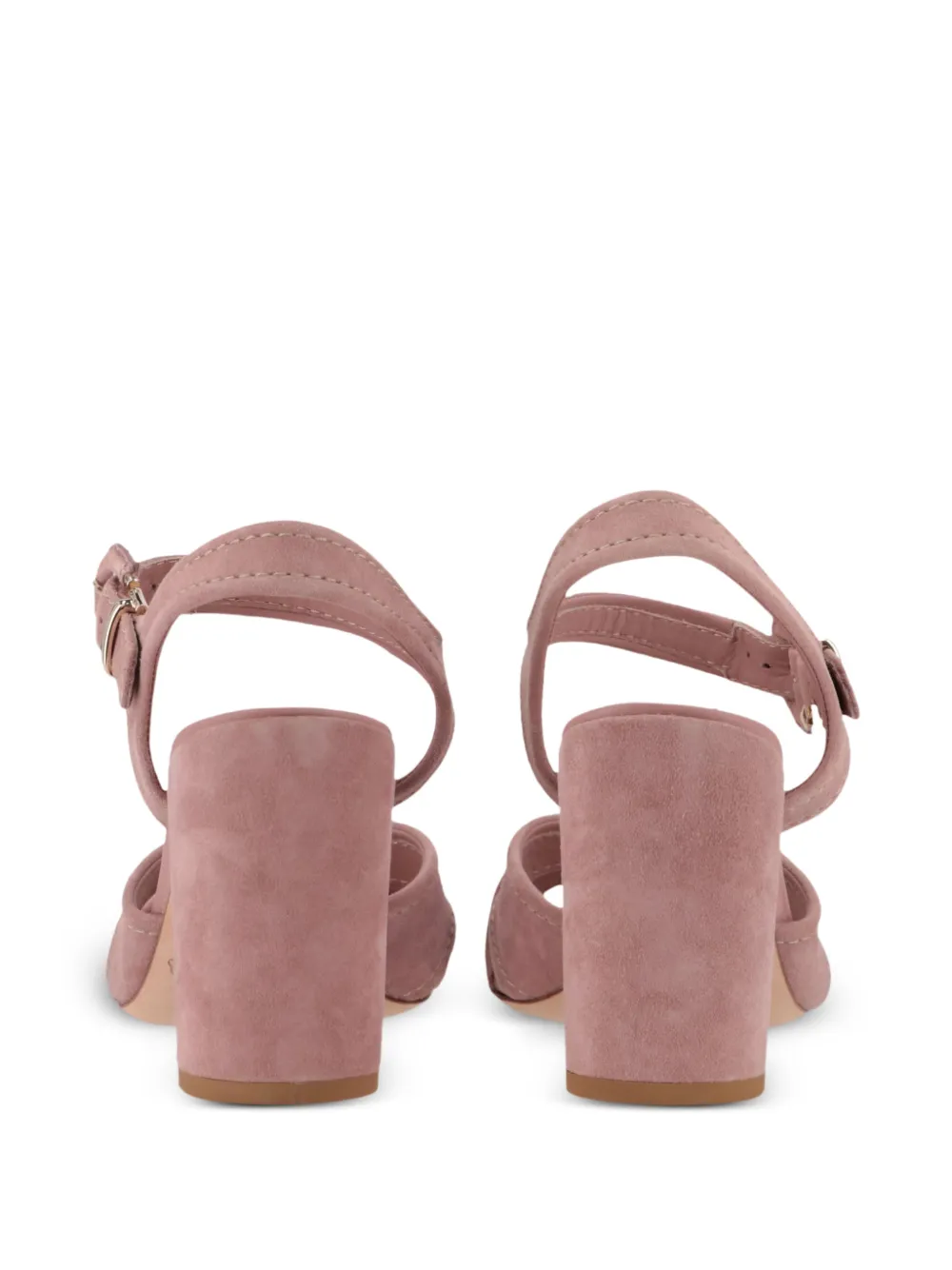 Tod's crossover-strap buckle-fastening leather sandals Roze