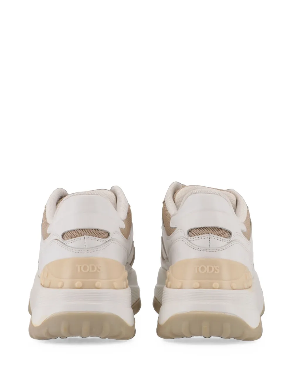 Tod's panelled metallic sneakers Wit