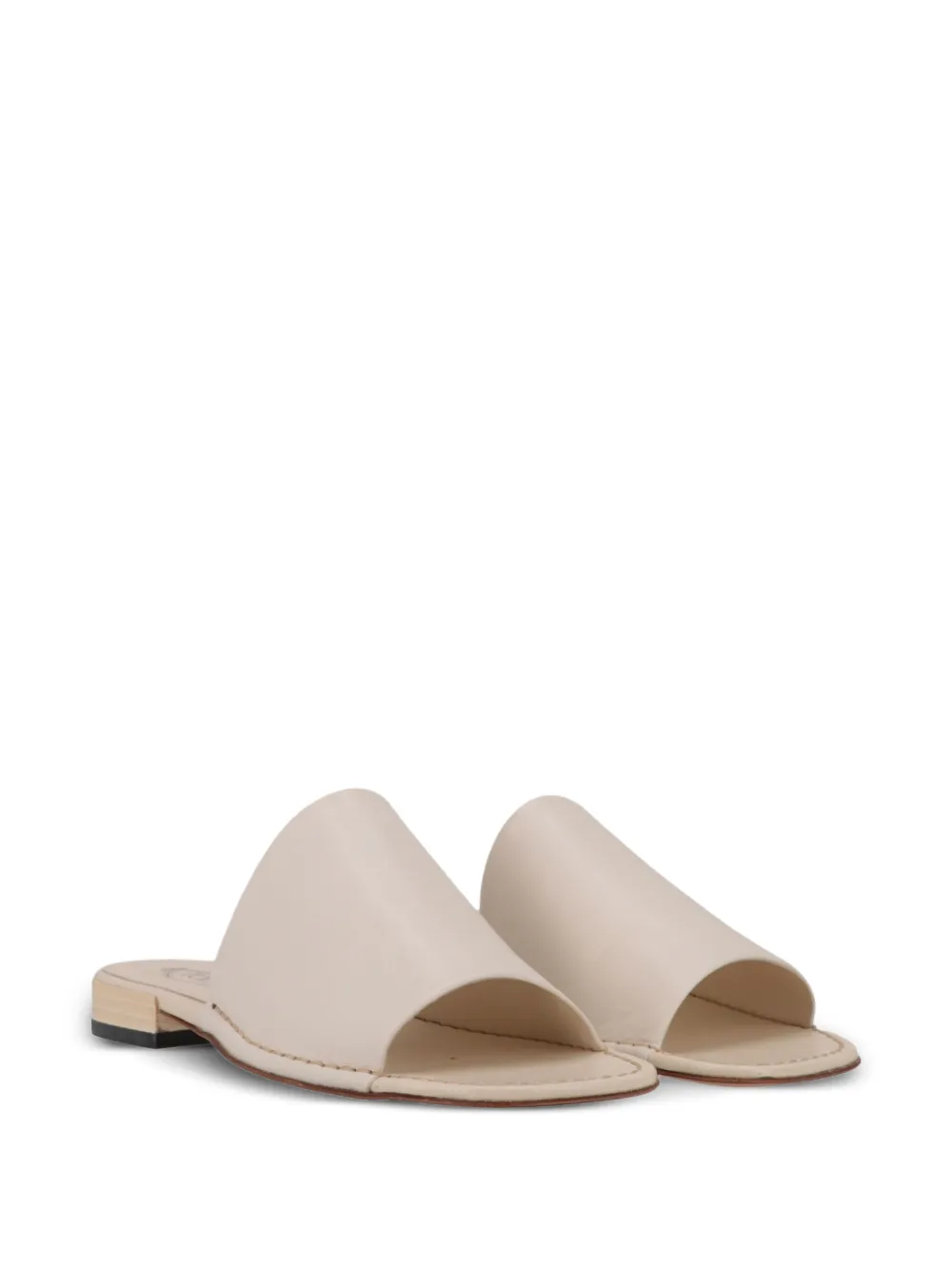 Tod's leather flat sandals Wit