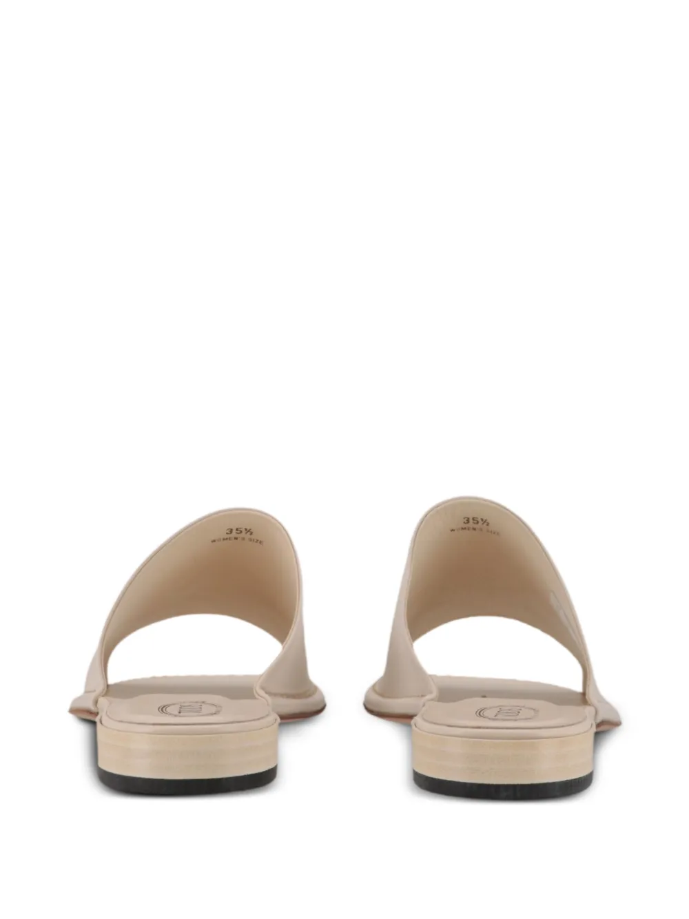 Tod's leather flat sandals Wit