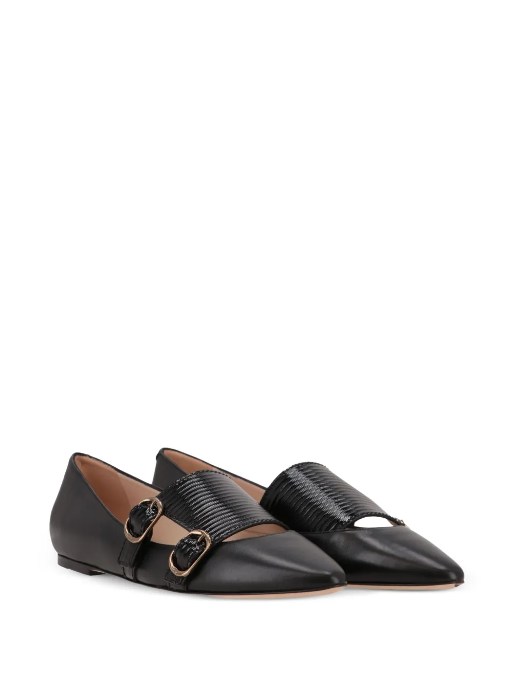 Tod's double-buckle pointed-toe pumps Zwart