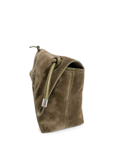 IACUCCI suede-finish logo-patch tote bag