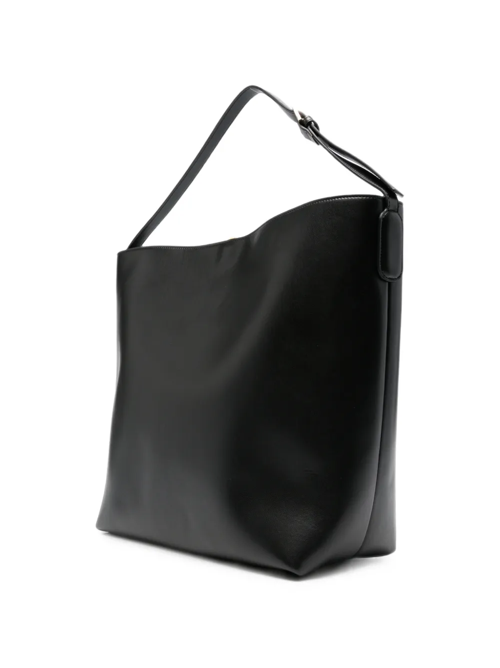 Themoirè Zoe minimalistische schoudertas Zwart
