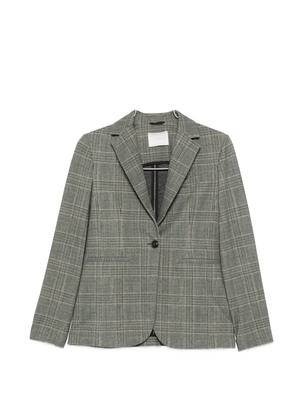 Circolo 1901 Check-print Blazer In Grey