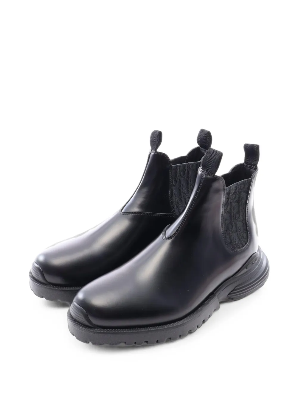 Christian Dior Pre-Owned 2020s Oblique Combat Chelsea-Boots - Schwarz