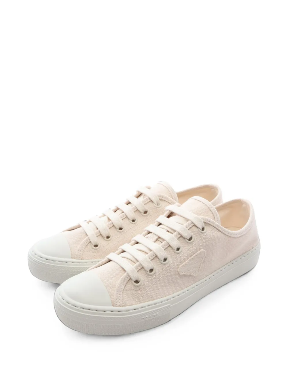 Prada Pre-Owned Canapa low-top sneakers - Bianco