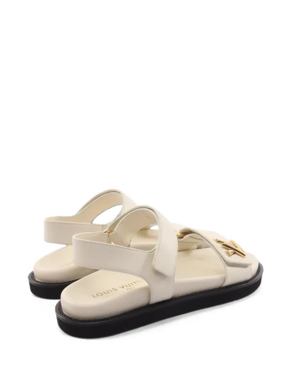 Louis Vuitton Pre-Owned 2023 Sunset Line Leather Flat Sandals
