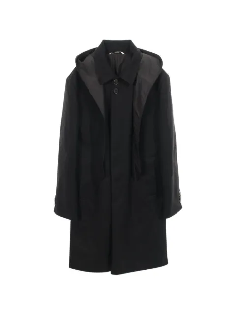 Valentino Garavani Pre-Owned abrigo con capucha y botones 2010