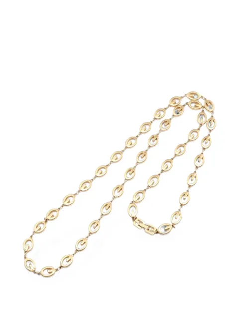 Givenchy Pre-Owned 2010s G logo chain necklace
