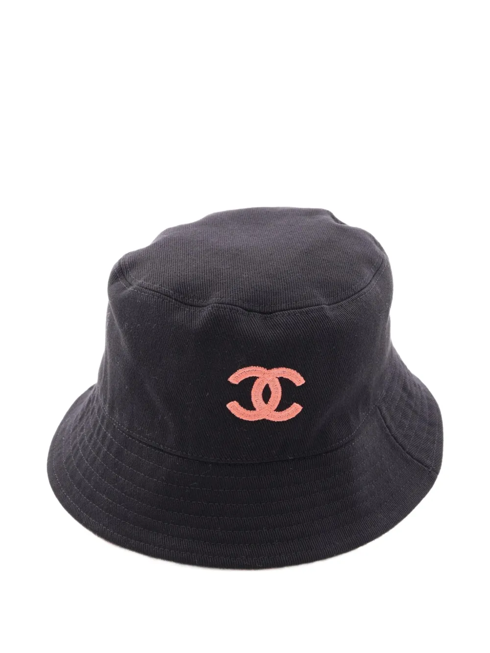 CHANEL Pre-Owned 1986-1988 Coco Mark reversible bucket hat – Black