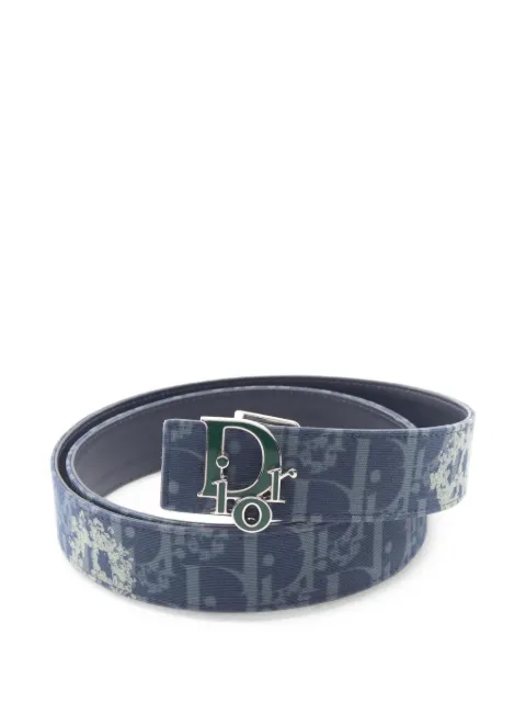 Christian Dior Pre-Owned x Denim Tears 2010s Oblique reversible belt