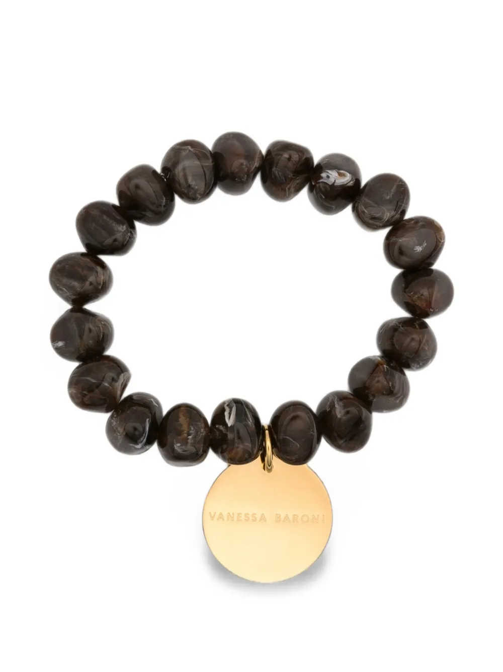 Vanessa Baroni logo-charm beaded bracelet