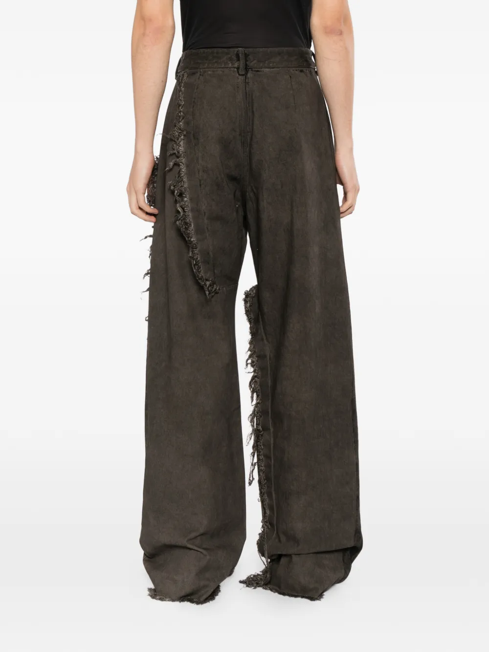 Rick Owens DRKSHDW Gerafelde jeans Grijs