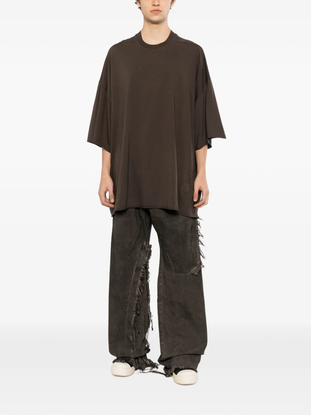 Rick Owens DRKSHDW Gerafelde jeans Grijs