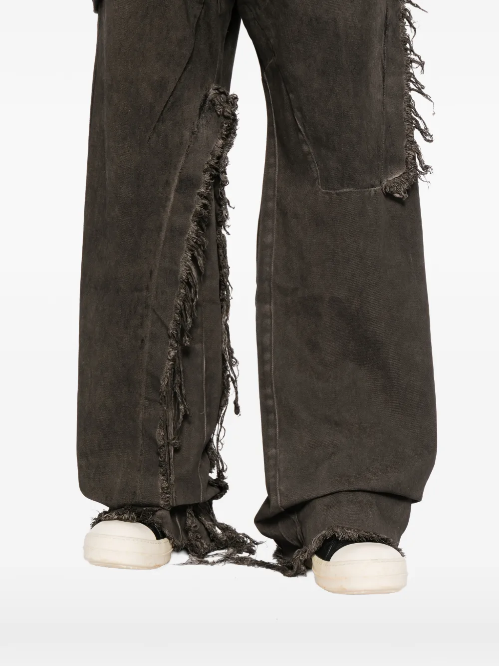 Rick Owens DRKSHDW Gerafelde jeans Grijs