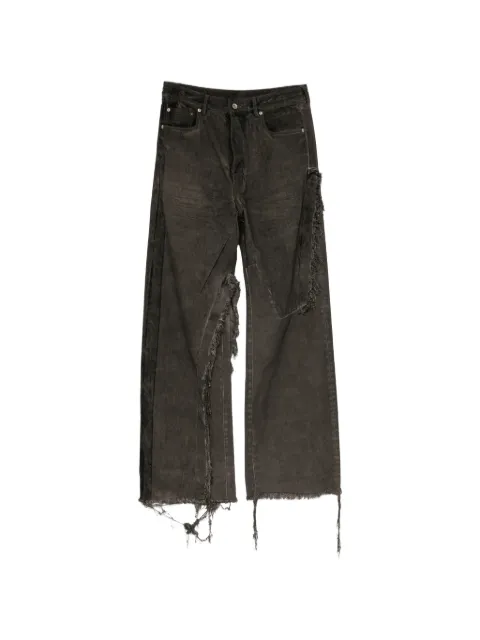 Rick Owens DRKSHDW distressed wide-leg jeans