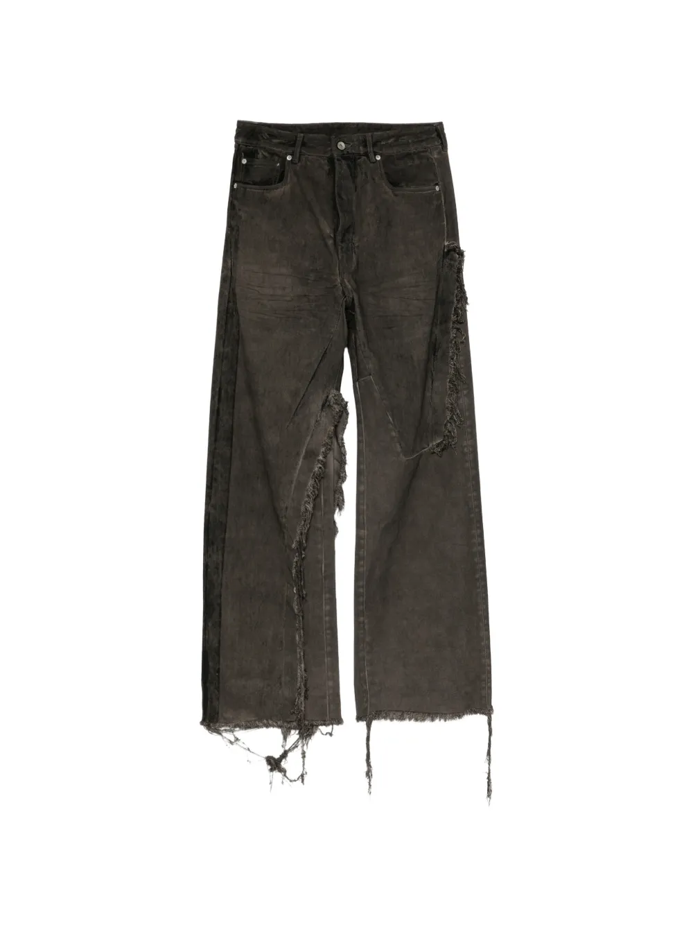 Rick Owens DRKSHDW Gerafelde jeans Grijs