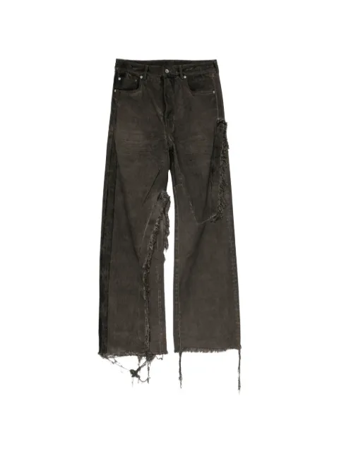 Rick Owens DRKSHDW distressed wide-leg jeans