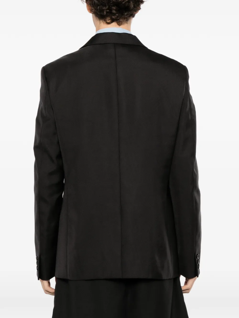 Comme des Garçons Homme Plus Blazer met enkele rij knopen Zwart