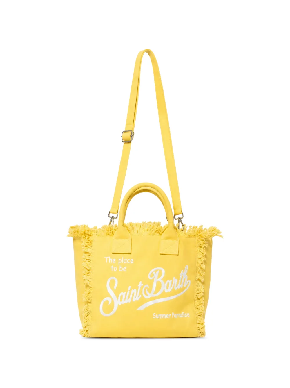 MC2 Saint Barth Vanity shopper met franje Geel