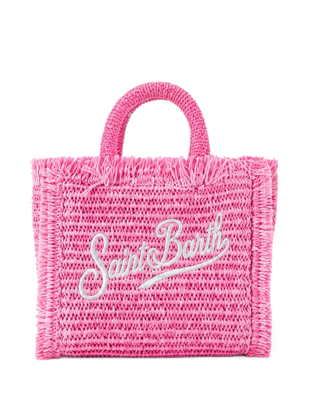 Mc2 Saint Barth Micro Vanity Logo-embroidered Tote Bag In Pink