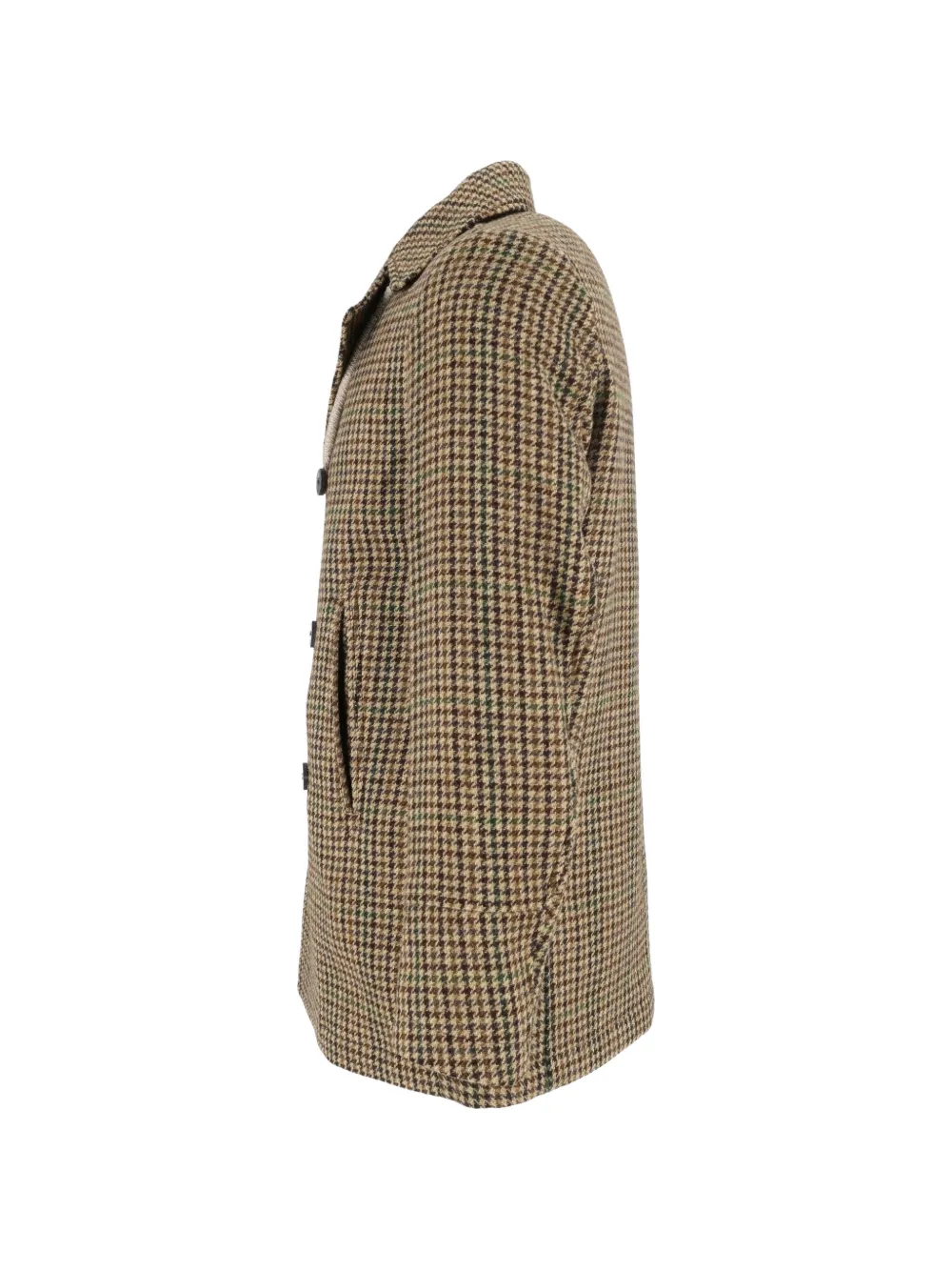 Camplin Island jas met pied-de-poulepatroon Bruin
