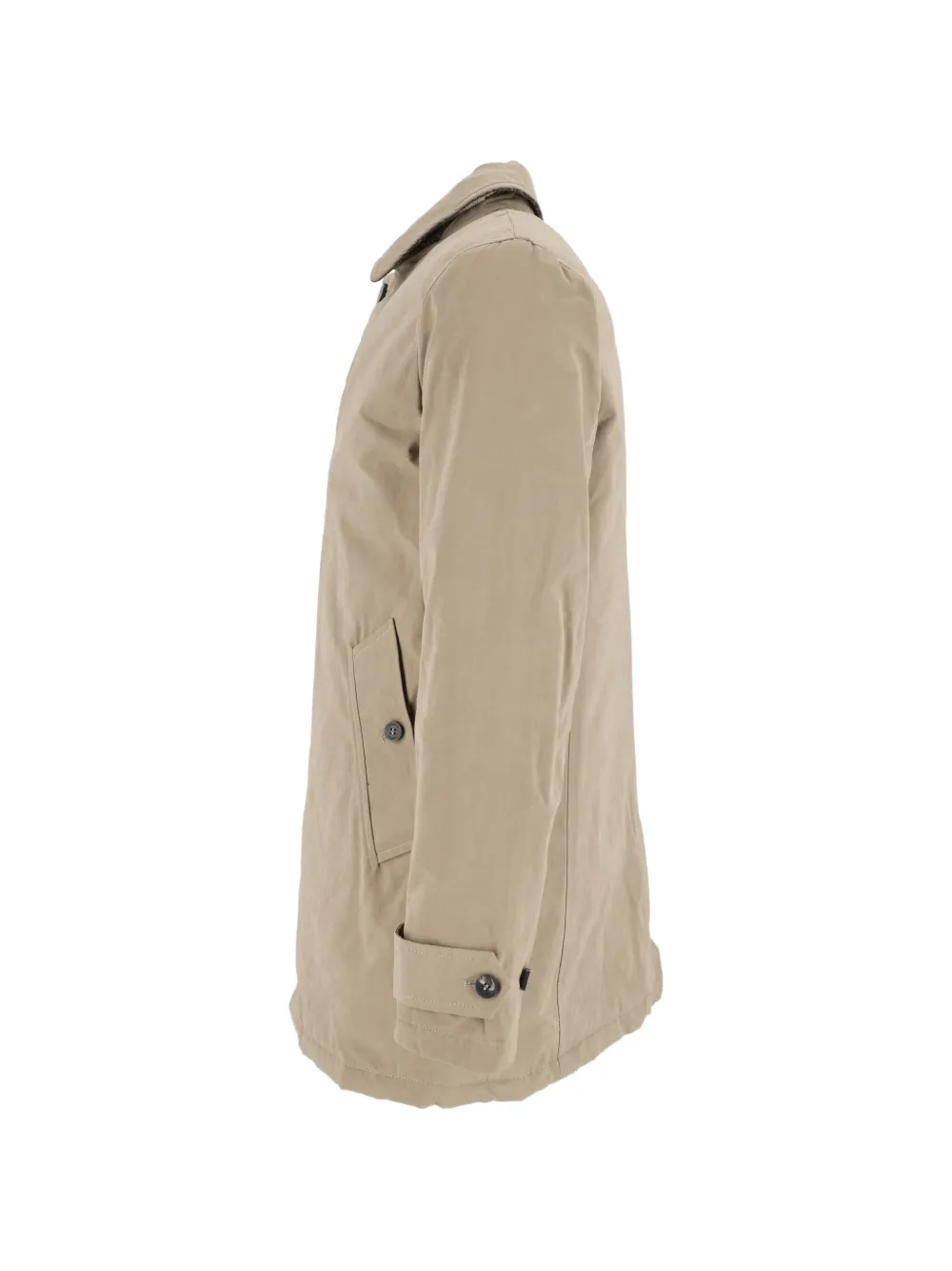 Camplin Mantel met brede kraag Beige